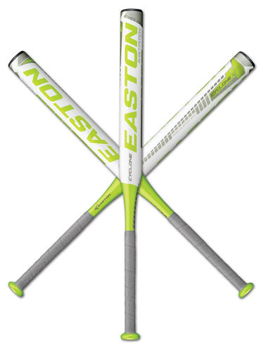 New Easton FP13CY Cyclone Fastpitch Softball Bat Green and White