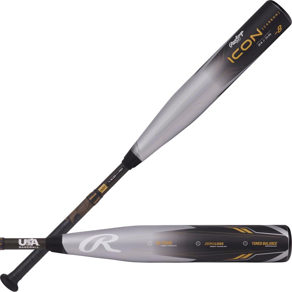 Rawlings 2025 ICON Baseball Bat USA 12 Drop 2 5/8" Barrel