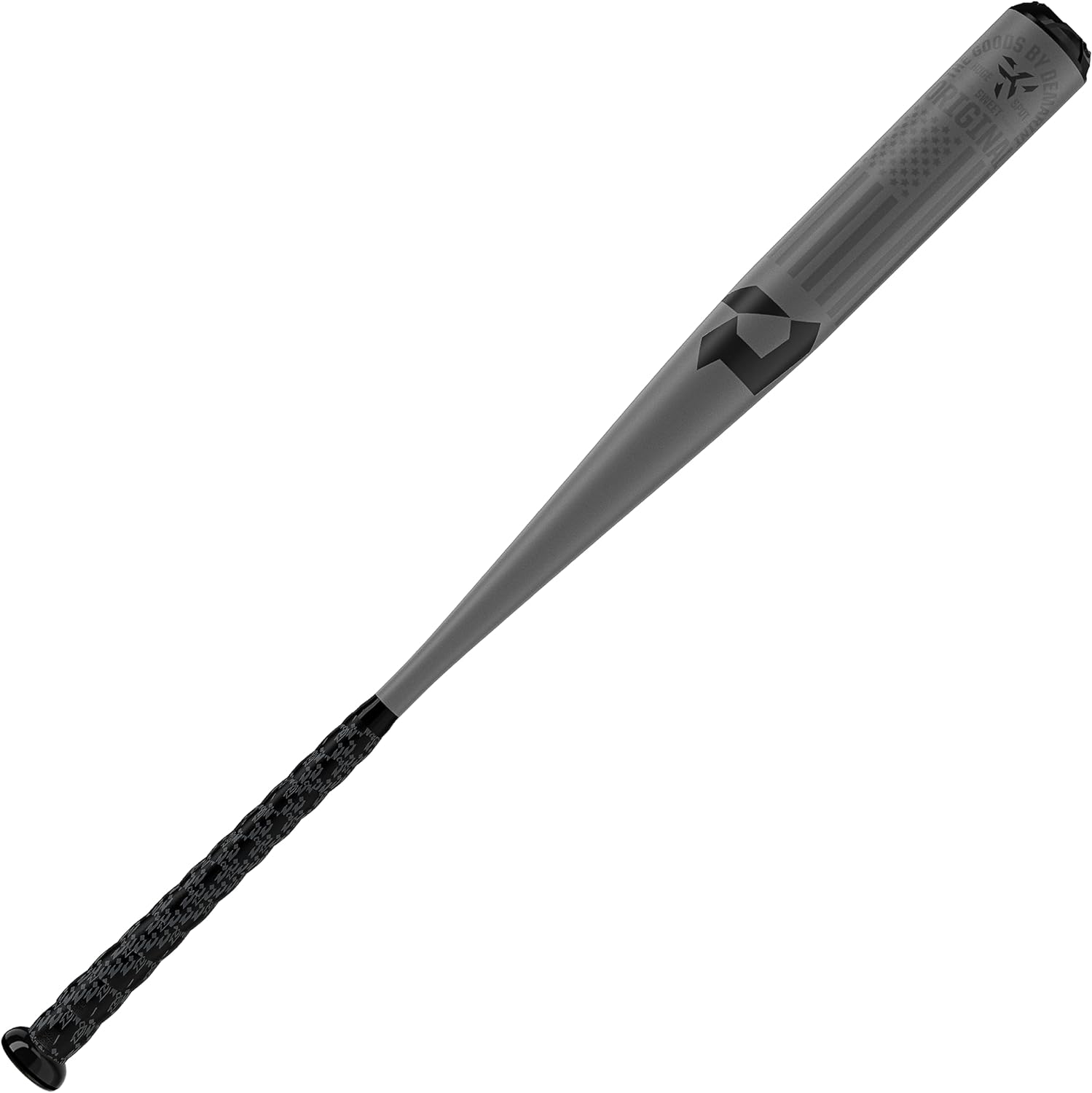 New DeMarini 2024 The Goods One Piece (3) BBCOR Baseball Bat Gray/Bla